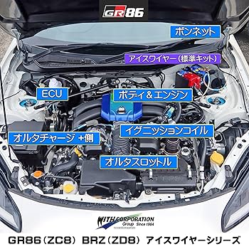 オートプロデュースA3 スバル車用　アイスマフラーワイヤーセット Amazon | アイスワイヤー ICE WIRE トヨタ GR86（ZN8）スバル